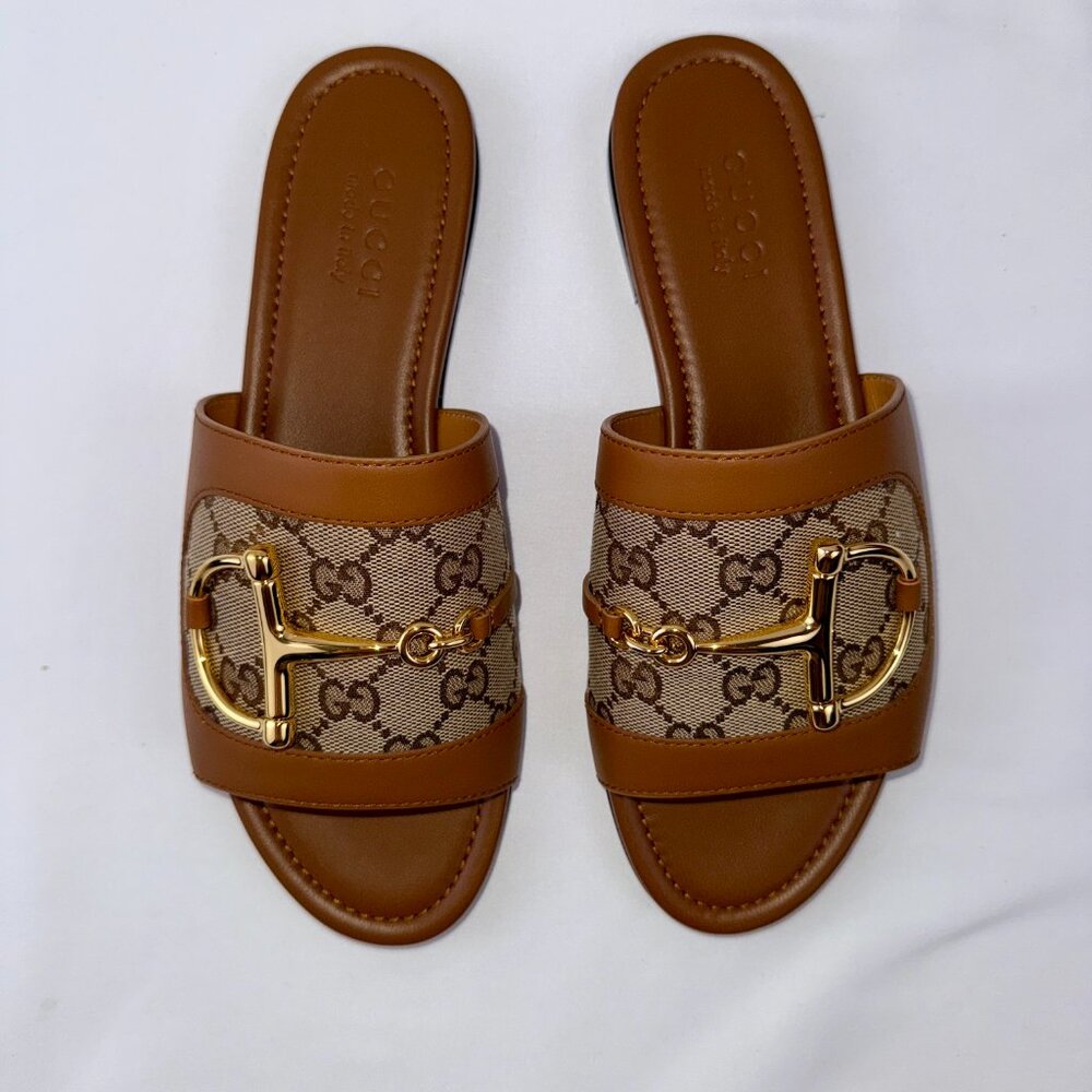 NEW GUCCI SLIDES SIZE 38 fit 8 US mules - Picture 3 of 5